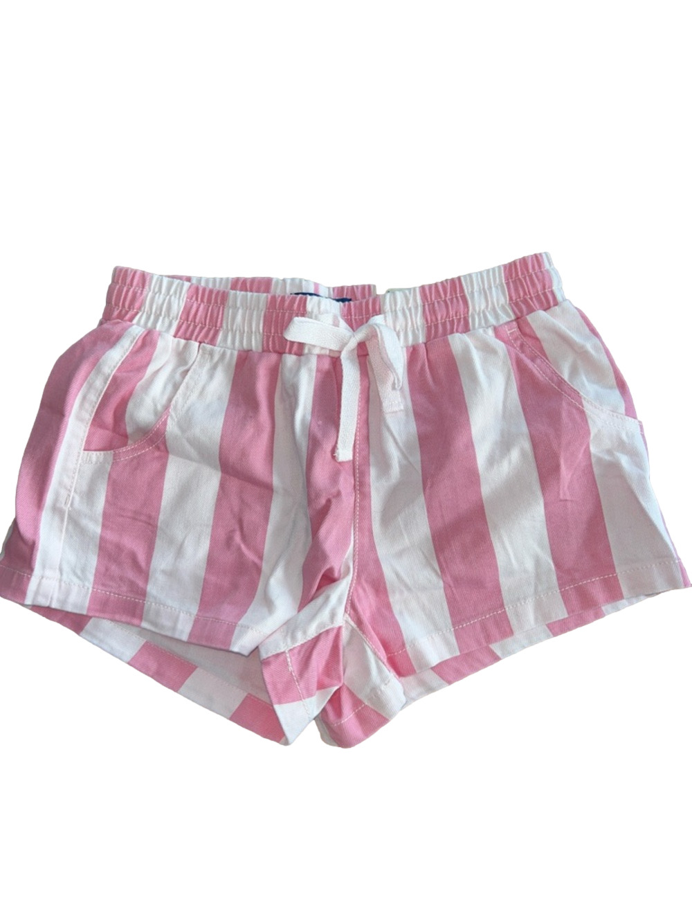 NWT: Pink & White Striped Drawstring Lounge Shorts: Size XS